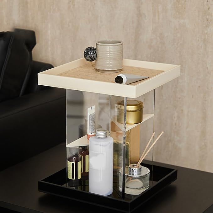 Rotating Makeup Organizer, 360 Degree Acrylic Cosmetic Storage Carousel - Image 5