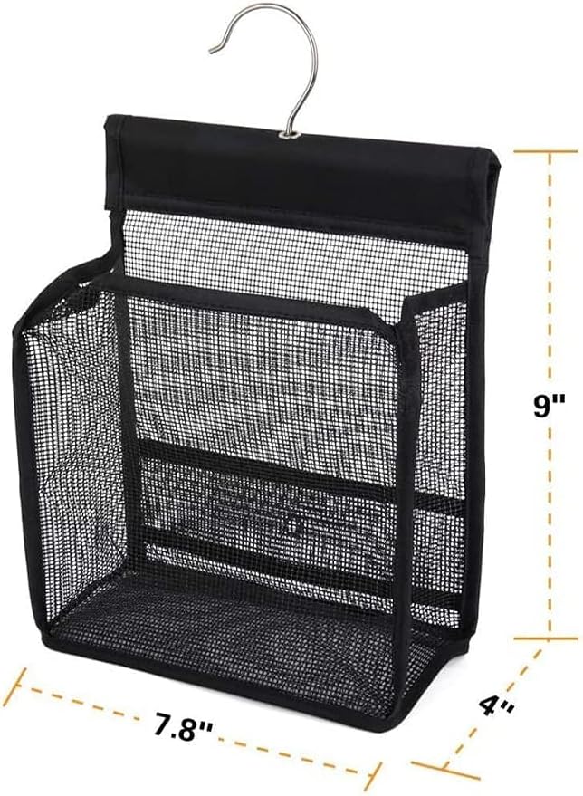 Hanging Mesh Shower Caddy Organizer Bathroom Storage Bag - Image 3