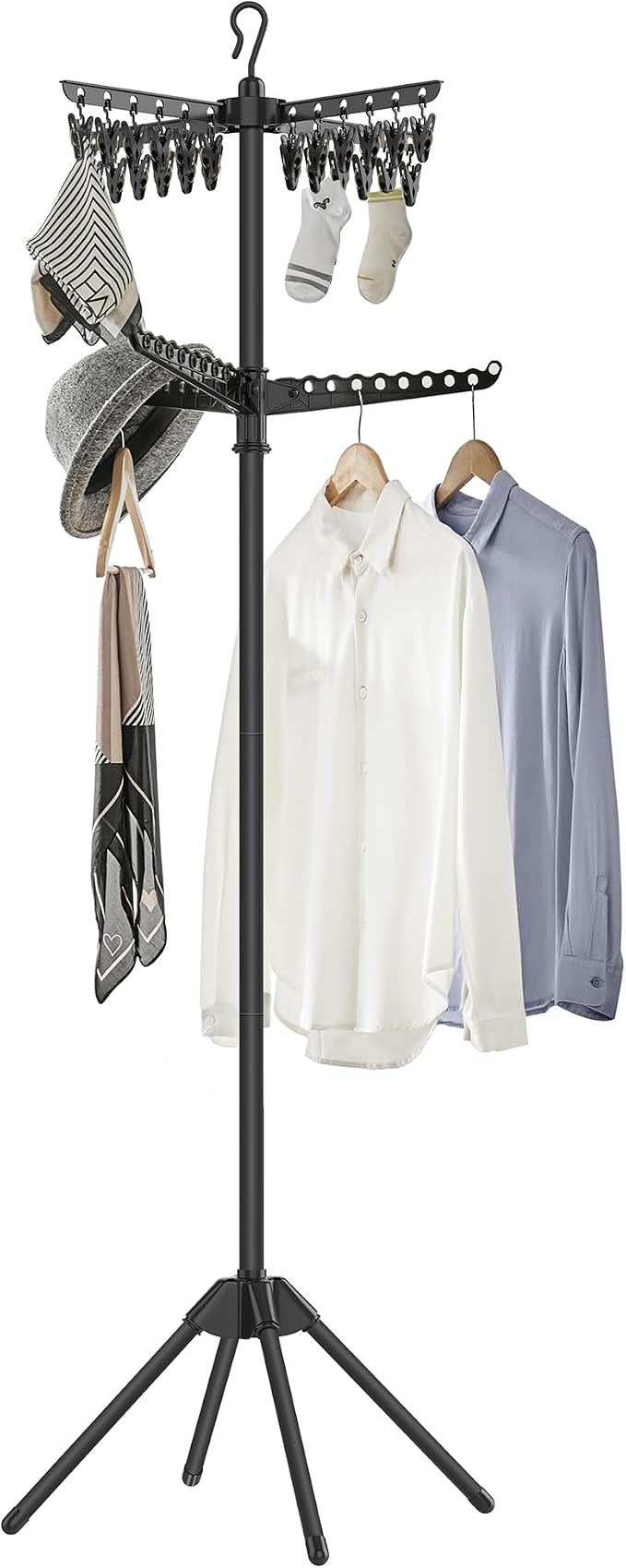 SONGMICS 2-Tier Clothes Drying Rack, 72-Inch Folding Laundry Drying Rack by Unknown