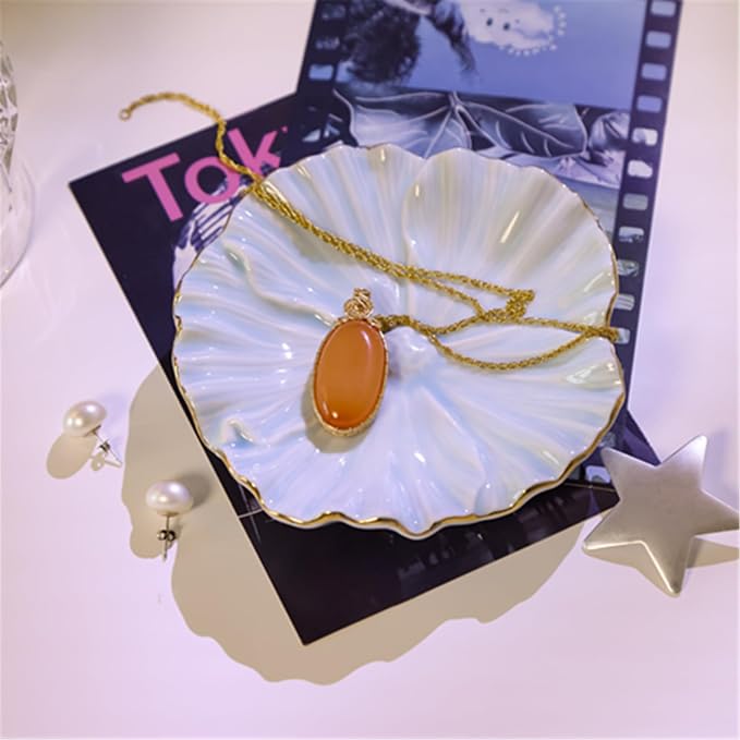 Flower Ring Dish, Ceramic Ring Holder Jewelry Tray Trinket Dish, Fairy - Image 7