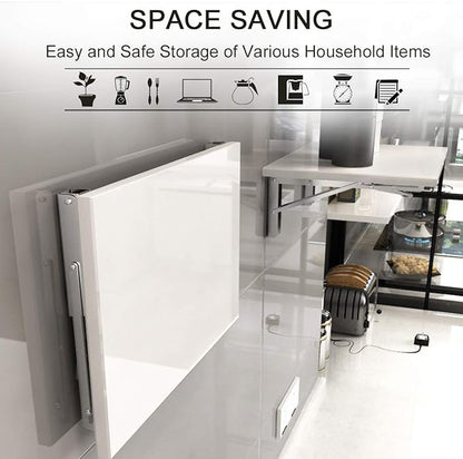 YUMORE Folding Shelf Brackets 16 Inch, Max Load: 330lb Heavy Duty Stainless - Image 3