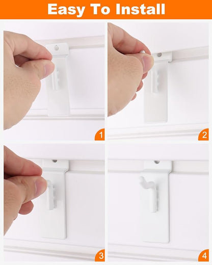 1" Slatwall Hooks, 30 Pack Slat Wall Paneling Display Hooks, Slatwall - Image 5