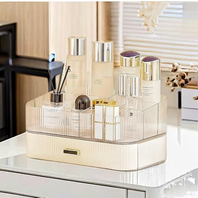 Makeup Organizer with Drawers Stackable Skincare Cosmetic Makeup organization - Image 4
