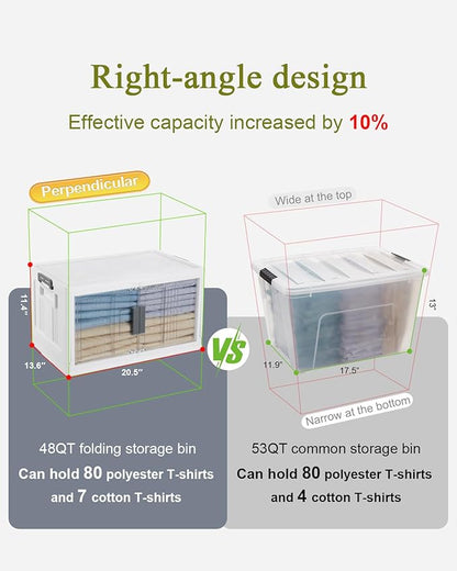 OlarHike 48QT Stackable Storage Bins - Image 4