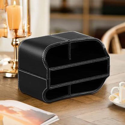 Leather 360° Spinning Remote Control Holder, Pencil Pen Holder - Image 3