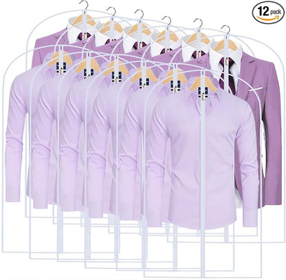 Garment Bags for Hanging Clothes 24'' x 40'' Coat Covers for Closet Foldable by UOUEHRA
