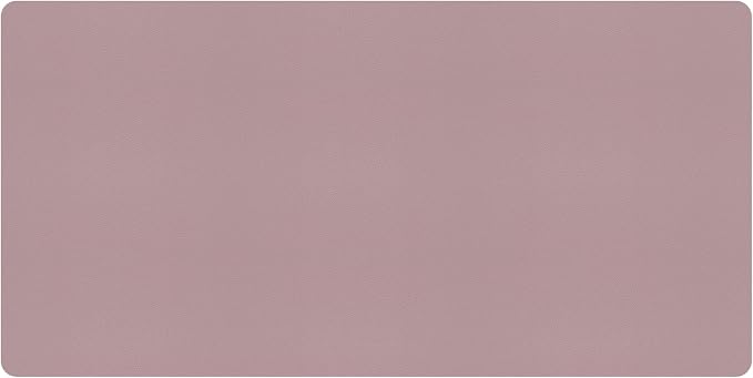 Bloss Pink Desk Mat, Large Mouse Pad, Non-Slip Desk Protector Mat, Leather Desk by Bloss