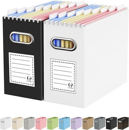 Portable Collapsible Cardboard File Box by Oterri