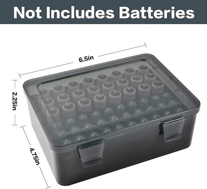 FULLCASE Battery Storage Organizer Holder Holds 54 AA AAA Batteries, Box Cases - Image 6
