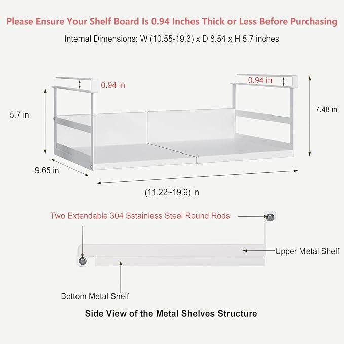 Expandable Under Cabinet Shelf Organizer - Image 3