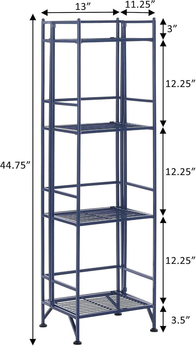 Convenience Concepts Xtra Storage 4 Tier Folding Metal Shelf - Image 3