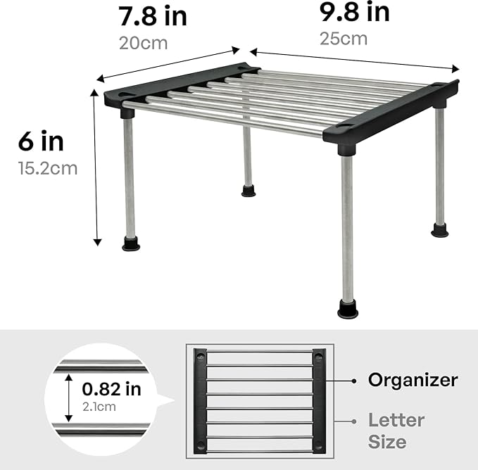 carrotez Cabinet Organizer Shelf, Kitchen Cabinet Organizers and Storage - Image 3