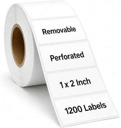 1200 Freezer Labels to Write On, 1x2 Inch Removable Food Labels, Freezer-Safe by woweasi