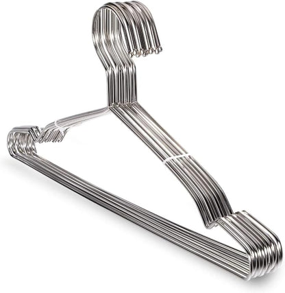 10 Pack Stainless Steel 15.75 Inches Clothes Hangers by Decohomeforu
