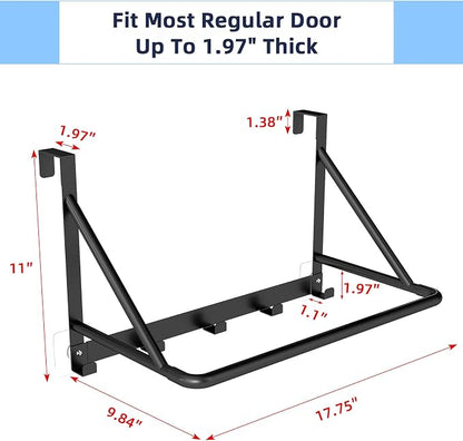 CHJgroup Over The Door Clothes Hanger, Metal Clothes Rack - Image 2
