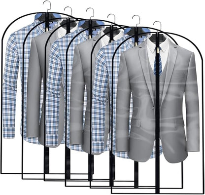 Clear Garment Bags for Hanging Clothes Travel Suit Bags for Closet Storage by HomeClean