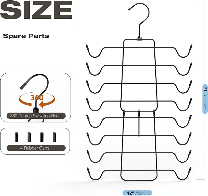 2 Pack Bra Organizer, Tank Top Hangers Space Saving, Closet Organizers and - Image 2