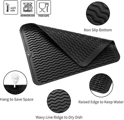 Silicone Dish Drying Mat for Multiple Usage, Easy clean, Eco-friendly, - Image 3