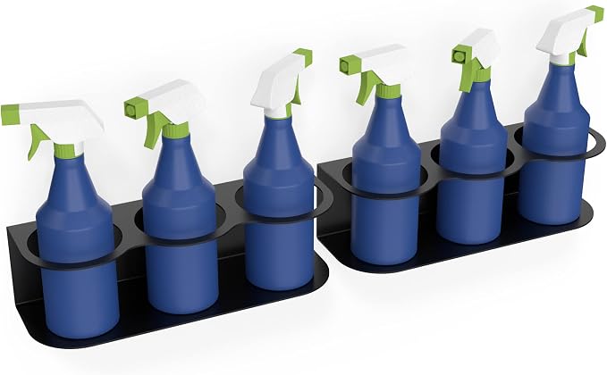 Koova 6 All-Purpose Spray Bottle Holder | Easy Install Wall Mount Hardware - Image 3
