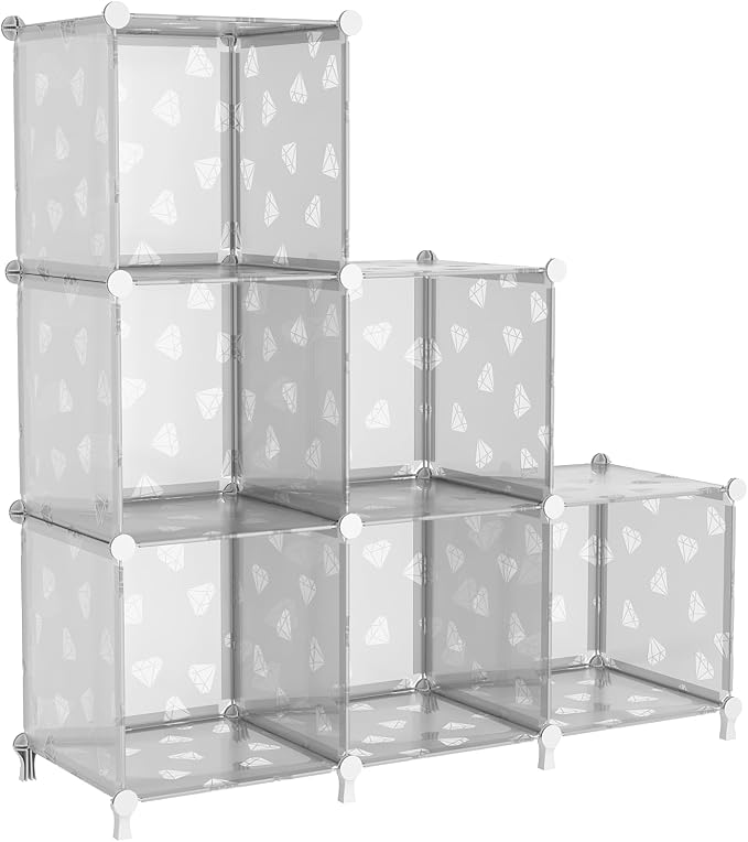 UNKU Cube Storage Organizer, 6 Cube Closet Organizer Storage Shelves, DIY by UNKU