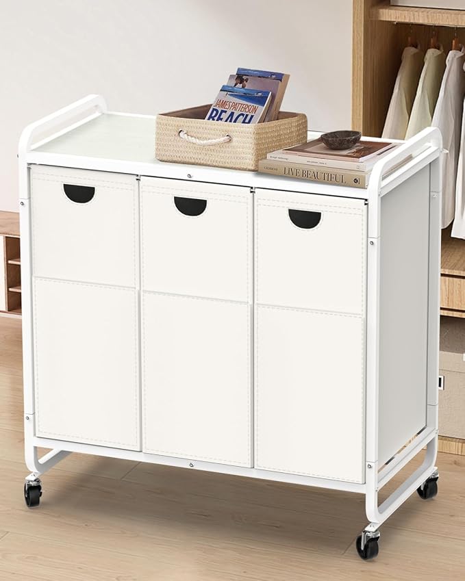Laundry Sorter 3 Section, Laundry Basket - Image 9