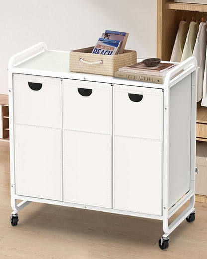 Laundry Sorter 3 Section, Laundry Basket - Image 9