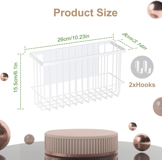 Magnetic Refrigerator Baskets, Fridge Spice Rack Organizer - Image 2