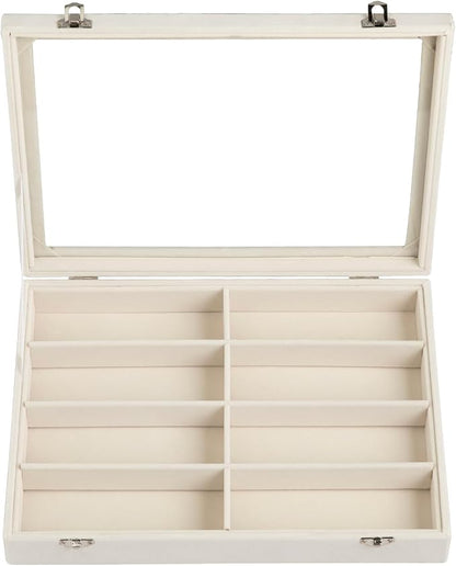 Frebeauty Sunglass Organizer, Velvet Glasses Organizer, 8-Slot Sunglasses Tray - Image 2