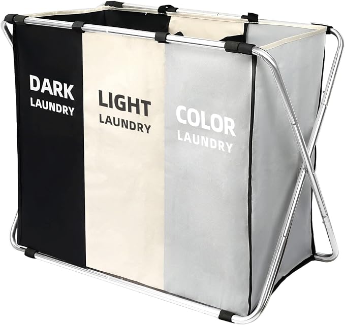 180L Large Laundry Basket, Freestanding Laundry Hamper, Collapsible Tall by Unknown