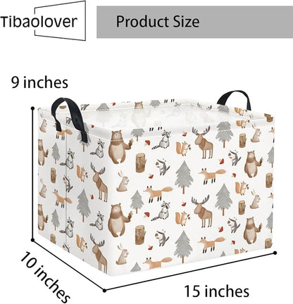 Rectangular Valentines Basket for Women Girls Storage Bin Organizer Box Shelf - Image 2