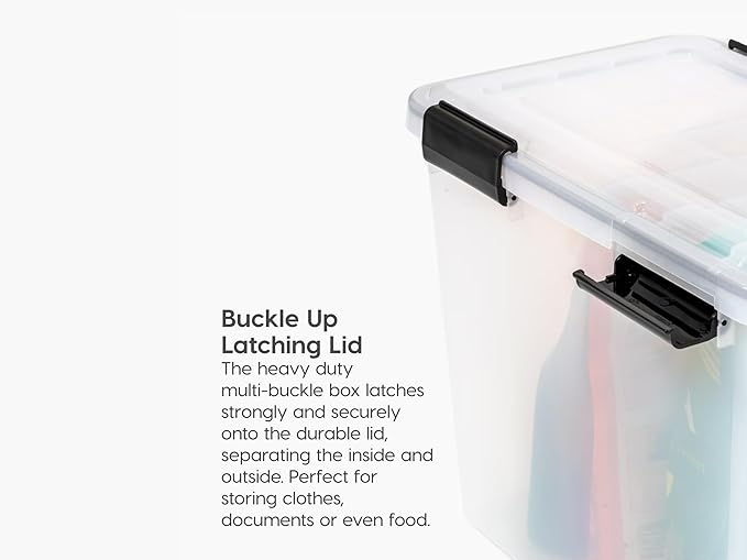 30.6 Qt Storage Bins with Latch Lids - Image 2