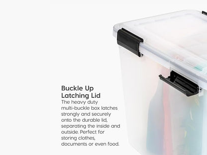 30.6 Qt Storage Bins with Latch Lids - Image 2