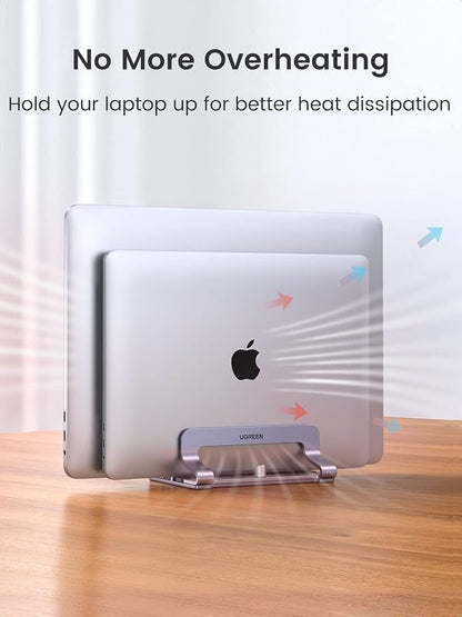 UGREEN 2-Slot Vertical Laptop Stand Holder Desk Compatible - Image 5