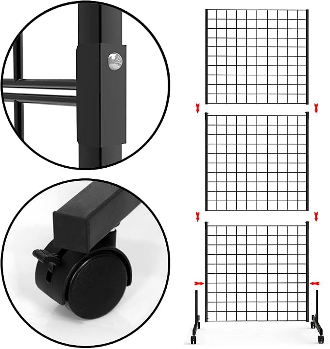 Eastern Tree 1 Pack 2'x 5' Three Pieces Gridwall Panels Stand - Image 4