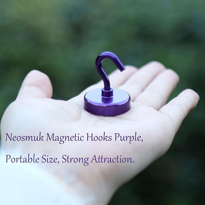 Neosmuk Magnetic Hooks, Heavy Duty 85lb+ Strong Magnet Hook - Image 2