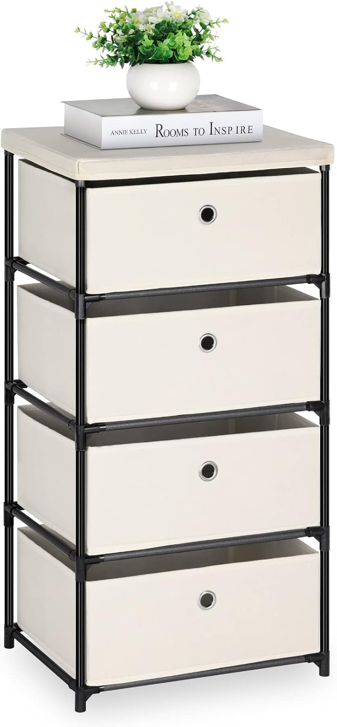 HAITRAL Fabric Storage Chest, Drawer Clothes Organizer by HAITRAL