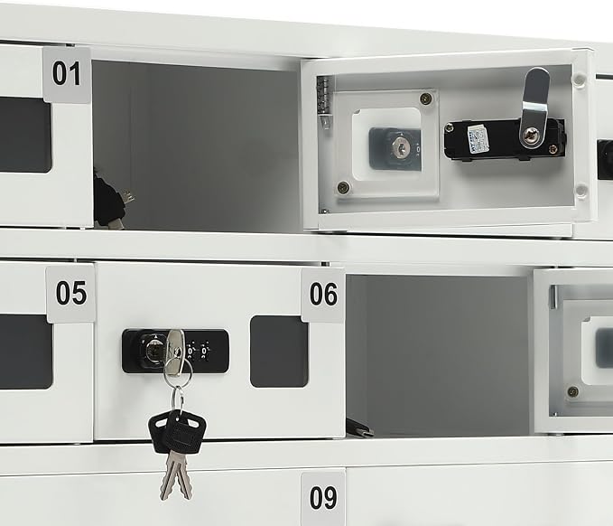 10 Slots Cell Phone Locker Charging Station & Locker Cellphone Charging Station - Image 7