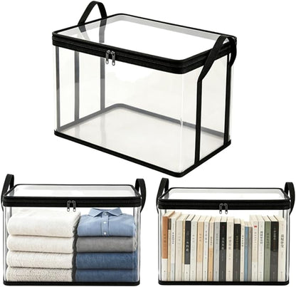 Clear PVC Storage Boxes, Tear-Resistant Organizer by Unknown