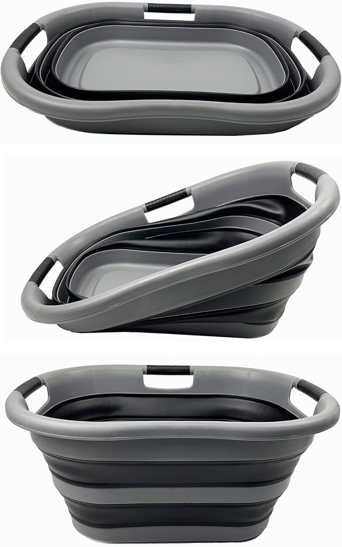 SAMMART 40L Collapsible Plastic Laundry Basket - Image 8