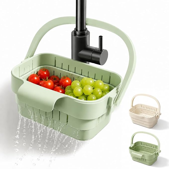 Foldable Colander Sink Drain Basket by Unknown