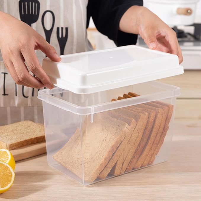 2pcs Transparent Bread Storage Box - Image 7