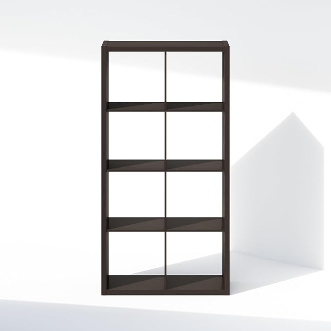 Furinno Cubic Extra Thick 8-Cube Closet Organizers and Storage, Dark Oak | 14.6 - Image 8