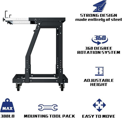 APARECIUM Panel Handler Cart and Shop Stand, Tilting Panel Cart - Image 3