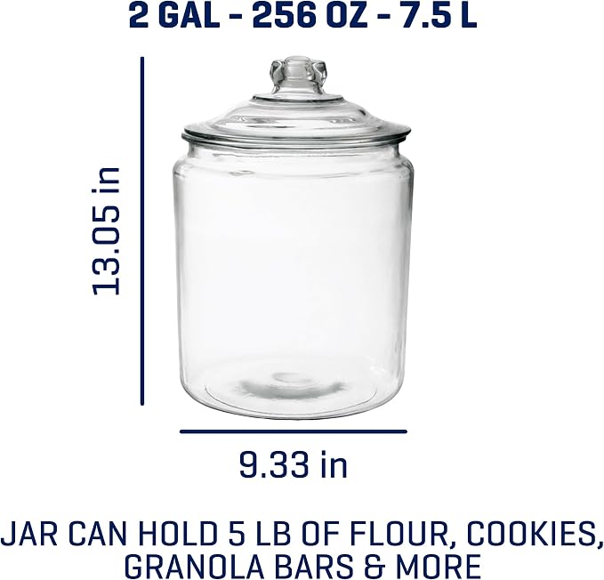 Anchor Hocking Heritage Hill Glass Jar - Image 7