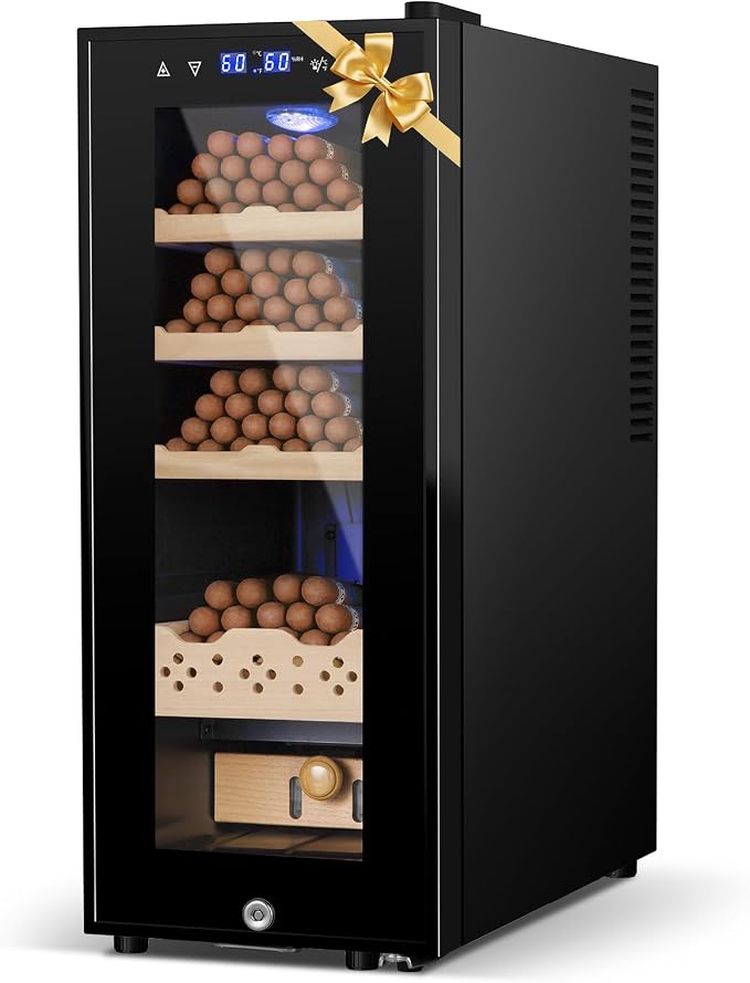 Cigar Electric Humidor, 35L 250 Counts Large Capacity Thermostatic Electric by Velieta-SpecialistinFridge