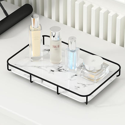 Vanity Tray Makeup Organizer Cosmetics Storage Bathroom Skincare Organizer by Dobbyby