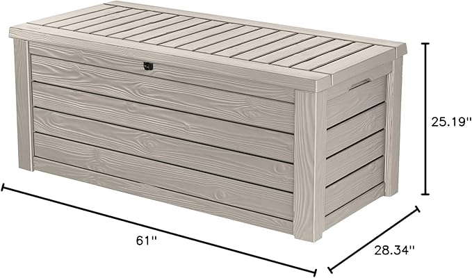 Keter Westwood 150 Gallon Resin Large Outdoor Storage Box - Image 10