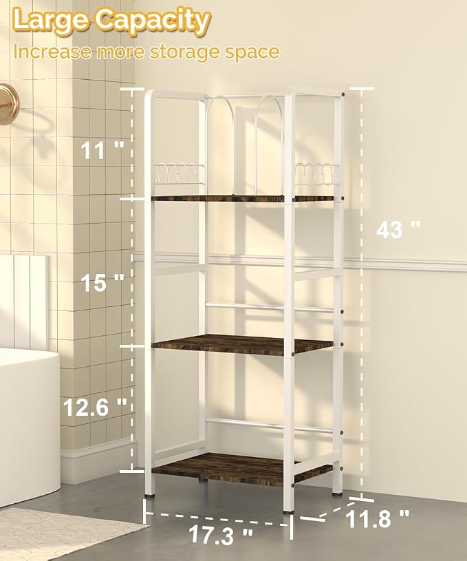 Mondazie Towel Racks for Bathroom Storage Shelves Free Standing, Pool Towel - Image 6