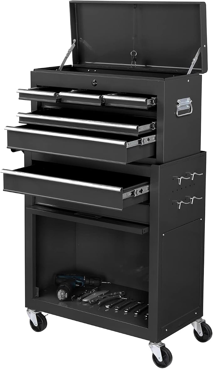 TUFFIOM 8-Drawer Rolling Tool Chest, Tool Storage Cabinet w/Lockable Wheels - Image 8