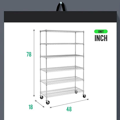 PayLessHere | 6-Tier Wire Shelf - Image 3